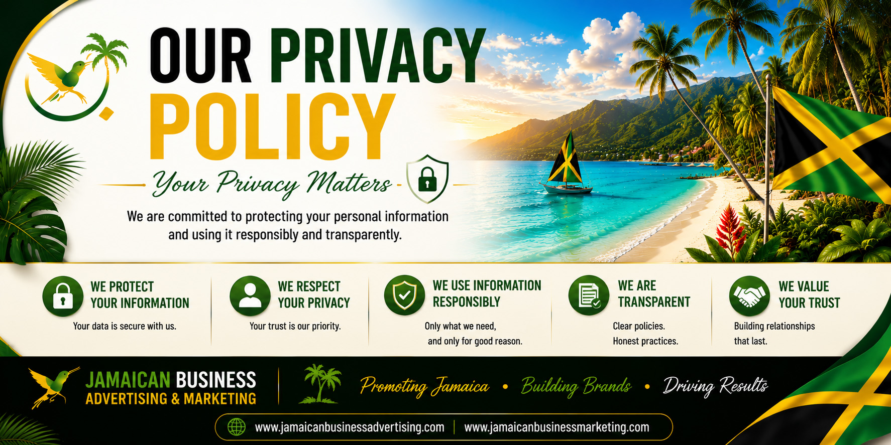 Our Privacy Policy - Your Privacy Matters - Jamaican Business Advertising & Marketing Our Privacy Policy - Your Privacy Matters - Jamaican Business Advertising & Marketing